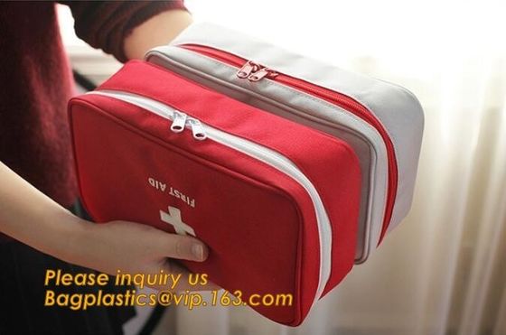 earthquake survival kit personal outdoor safety emergency car first aid bag,First Aid backpack Plastic Hard Red Case 211