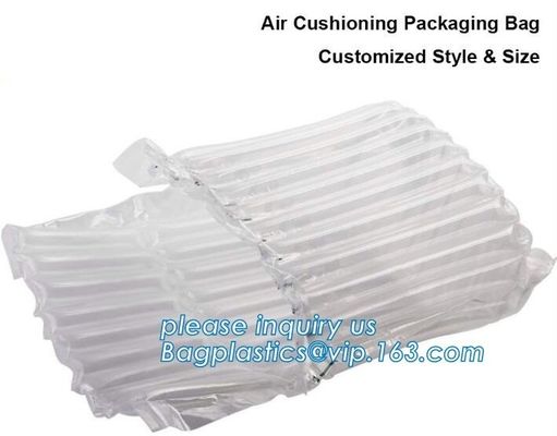 airbaker air cushion bags inflatable air pillow bag air column bag for wine, plastic pillow bag for filling, bagease