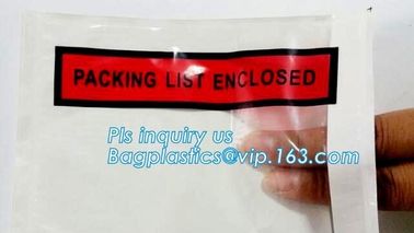 PP film 178*140mm invoice enclosed packing list envelopes, DHL Shipping pockets for waybill, A4 size plastic packing lis