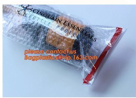 Leakproof PVC wine Protector bag Anti-Shock Reusable Plastic PVC Inflatable Bubble Liner Protective Pac Red Wine Bags Pr