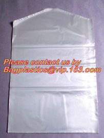 Dry clean perforated clear poly plastic garment/laundry/clothing bags on a roll clothing storage