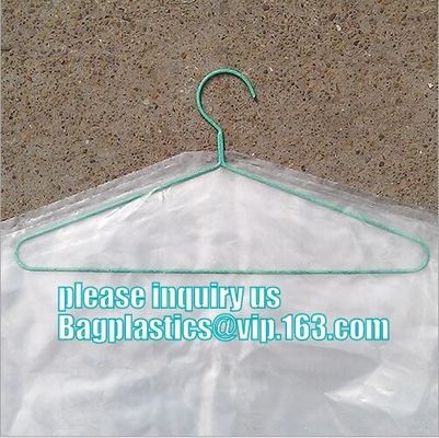 commercial clear pe ldpe poly hotel laundry roll up suit garment packaging dry cleaning cover plastic polythene bag for