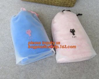 Biodegradable drawstring laundry poly bag,Cotton string LDPE plastic laundry bag custom poly bag drawstring bag bagease