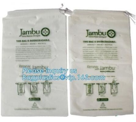 Biodegradable Size 12x16 inch cotton drawstring poly plastic hotel laundry bag,draw string pe bag logo printed poly pouc