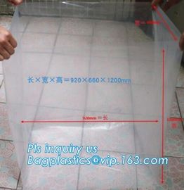 Disposable PE Plastic Pallet Covers bag on Roll, Waterproof Pallet Cover Plastic PE for Europallet 80x120x250 cm, BAGEAS