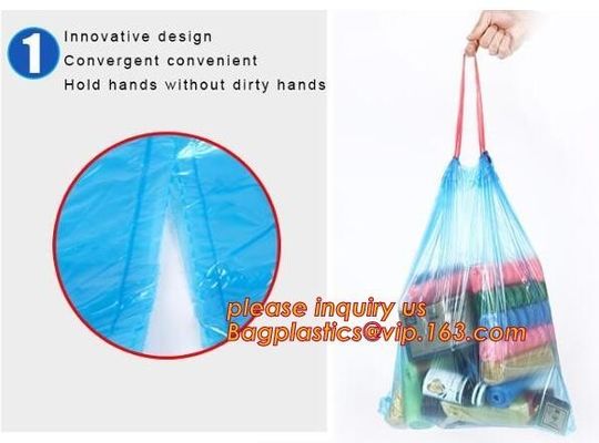 Kitchen Trash Bags Can Bin Liners Trash Bags for Car Office Bathroom,Bin Bag Drawstring Handle Trash Bags Indoor Trash