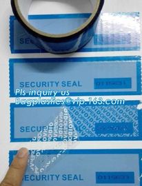 Tamper evident holographic label / Security Hologram VOID sticker,Antifake Logo Printing Peel Off Void Sticker, Warranty