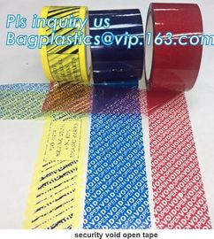 Supply tamper proof plastic open void tape for seal courier bag envelopes with CE&amp;ISO Air Mouse TV Box PCs OS bagplastic