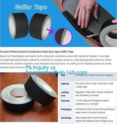 Black Pro Gaff Matte Cloth Gaffers Tape for Entertainment Industry,air condit duct tape gaffer tape,gaffer tape measurin