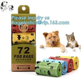 Pet Poop Bag Pet Waste Pooper Scooper Bags, Pill /Bone Shape Pet Dog Poop Bag Carrier Holder Dispenser Poop Bags Set Pet