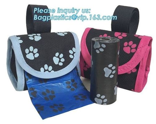 Bone Shape Plastic Custom Pet Dog Waste Bag with Dispenser, Dog shape Dog Waste Poop bags Holder pet Poop Bag Dispenser