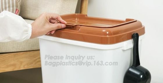 pet food container, pet food storage container ,dog food container, storage container with sealed lid, cat food dog food