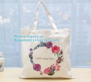 Wholesale High Quality Women Shoulder White Plain Boutique Eco Custom Print 12oz Cotton Canvas Shopping Tote Bag bagease