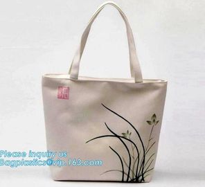 Factory Price Wholesale Custom Printed 12OZ Cotton Canvas Tote Bag,Natural Color Standard Size Eco Beach Cotton Canvas B