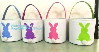 Rabbit canvas basket, Promotion Custom logo slogan Cheap Shopping 8oz 10oz original plain Cotton Canvas bag bagease pack