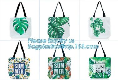 Custom Printed Cartoon Rope Handle Bag Cotton Canvas Carry Tote Bag Shopping Bag,reusable heavy duty cotton canvas tote