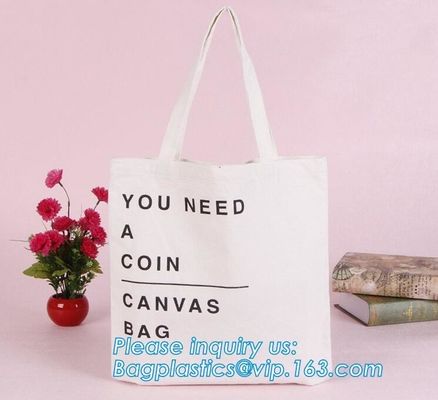 Promotional Ecological Handled Style Canvas Cotton Tote Bags For School Books,Eco white cotton canvas cotton rope handle