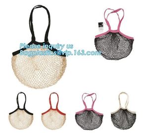 high quality reusable Cotton Mesh Net bag Shopping Tote Bag for foods and vegetable,Extra lightweight cotton net mesh ba