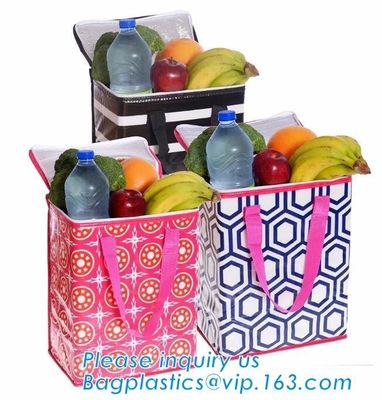 Chinese factory hot sale non-woven film can be carried insulation bag,Oxford cloth insulation ice bag lunch cooler bags