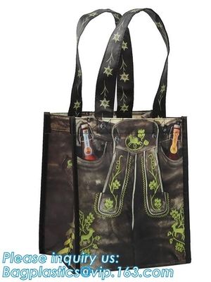 ultrasonic non woven bag with CMYK print and laminated with handles, Cheap Promotional Custom Non Woven Bag, bagease pac