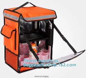 high quality whole foods backpack food delivery cooler bag with custom logo, rpet bag, thermal bag, food delivery packag