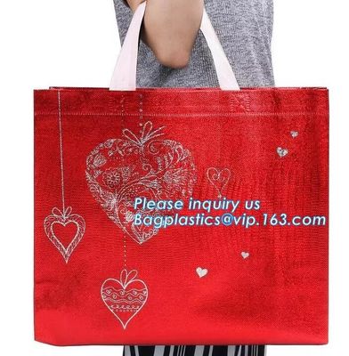 Chinese suppliers custom printed shopping portable hand non woven bag with print logo, 100% biodegradable laminated non