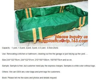 OEM PP super sack Bulk jumbo Bag garbage dumpster skip bag,2*1*1m Aussie skip bag dumpster bags for waste removal