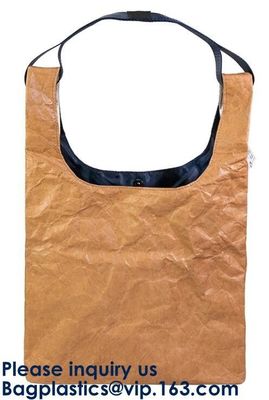 Reusable Promotional Green Tyvek Shopping Tote BagWaterproof Washable Eco Zip lockk Handy Makeup Cosmetic Clutch Bag Cases