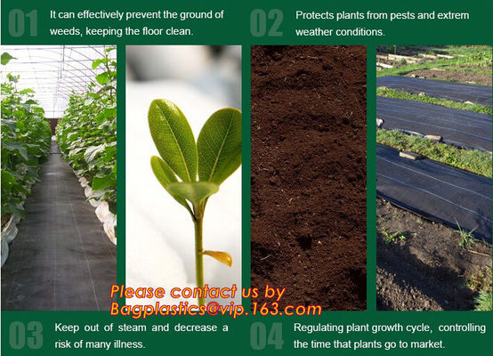 Agricultural plastic ground cover weed mat, pp weed control mat, for greenhouse and outer use,ground cover, weed mat, ma