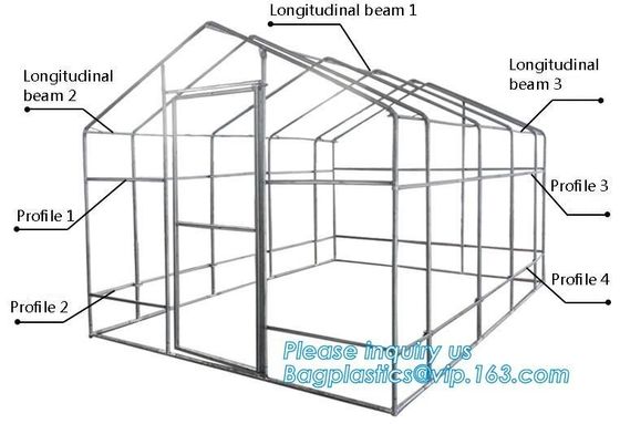 hdpe woven greenhouse film, plastic roof transparent cover for green house,Good services hot galvanized structure big wa