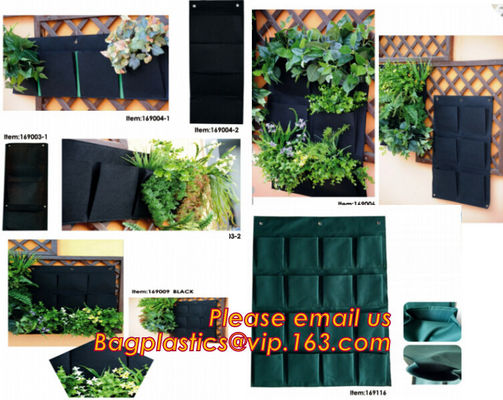 Hanging Planter Horizontal Garden Grow Bag Vertical Garden Felt Bag