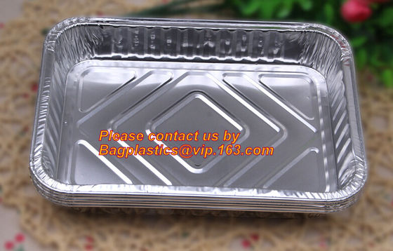 extra-large disposable rectangle aluminium foil deli tray food foil container for takeaway food foil containers with lid