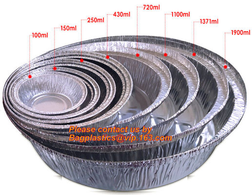 Rectangular disposable aluminum foil container for fast food, full-size deep steam aluminum foil container BAGEASE PACKA