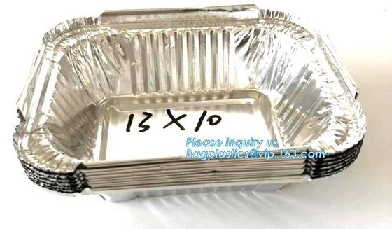 Manufacturer low price food waterproof food aluminium foil cake containers,Disposable to go Aluminum Foil Sealing Food C