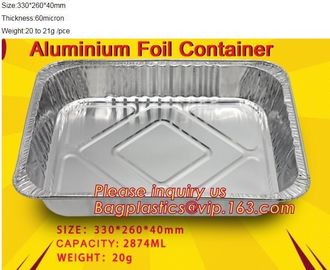 Well Selling Catering Tray Fast Food Disposable Foil Container Aluminum Foil Container Aluminum Container BAGEASE PACKAG