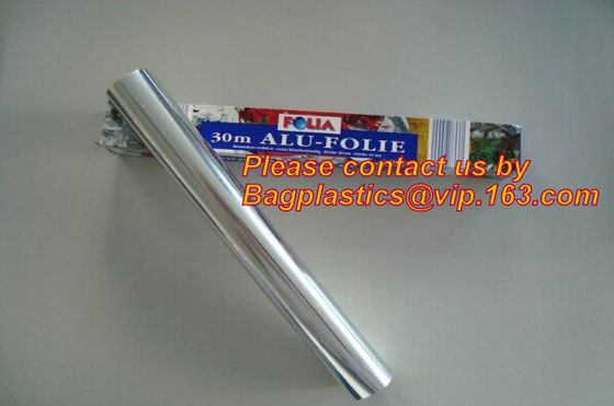 Adhesive aluminum foil tape jumbo roll / aluminum foil,8011 /8006 0.01mm - 0.025mm aluminium household foil rolls for pa