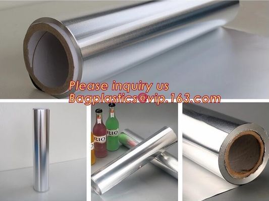 Factory direct selling costom household food grade aluminium foil roll,thermal insulation foil bbq paper roll bagease