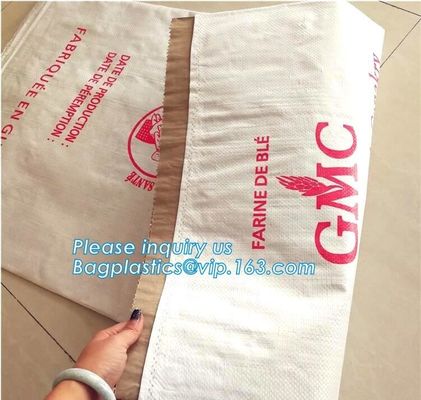 kraft paper laminated pp woven bag for industry,paper bags laminated woven sack kraft poly lined bags with your own logo