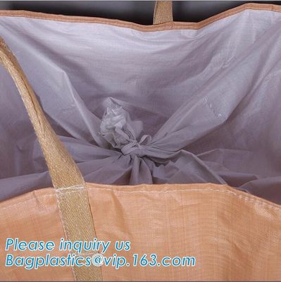 high capacity document pouch 1700kg extra strong circular woven polypropylene industrial big bags 1000kg, BAGEASE PACKAG