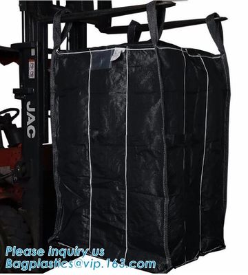 OEM 1 ton 2 ton PP woven big bags shipping jumbo bulk bag,High Quality 2 loops pp woven big bag,100% New Virgin Polyprop