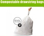 Compostable disposable biodegradable plastic garbage bag, Eco compostible bio degradable bags, biodegradable disposable