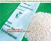 100% Compostable Carrier Plastic Biodegradable T-Shirt Bags With Logo, 100% biodegradable t-shirt garbage bag,corn starc