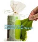 Compostable Caddy Liners plastic Garbage Bag on Roll, biodegradable compostable garbage bag for construction wastes