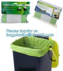 tie top caddy liners, corn starch plastic bag / compost T-shirt bag / 2.5mil thickness plastic bag, durable bags garbage