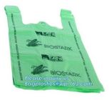 Biodegradable & Compostable Transparent Poly Flat Bags On Roll With Paper Core For Supermarket, Food Waste Caddy Liner
