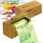 biodegradable and compostable shopping checkout bag, recycled plastic shopping garbage bag on roll, biodegradable food