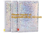Hot Metallic Colorful Bagease Packaging Zipper Bubble Bag For Cosmetic Packaging,Ziplock Bubble Bags are Made of PET/CP