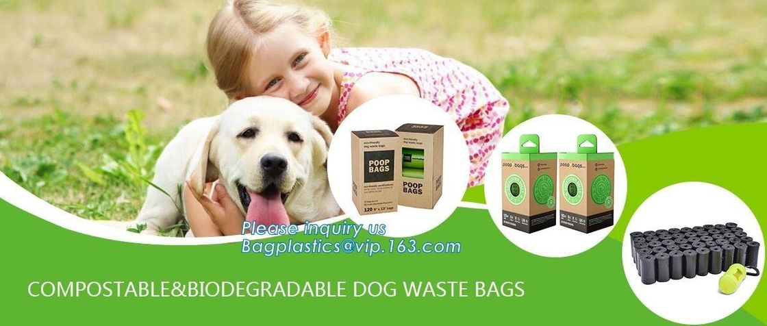 Compostable EPI Plastic T-Shirt Bag, 100%biodegradable compostable garbage trash bag with drawstring