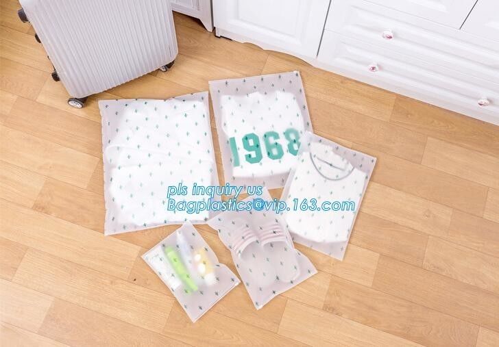 transparent PVC ziplock plastic packaging bags with slider zipper， babyuse products plastic packaging bags with slider z