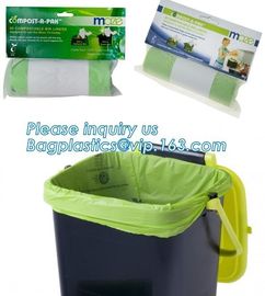 100% biodegradable compostable plastic garbage bags, 100% biodegradable black plastic garbage bags/Environmental compost